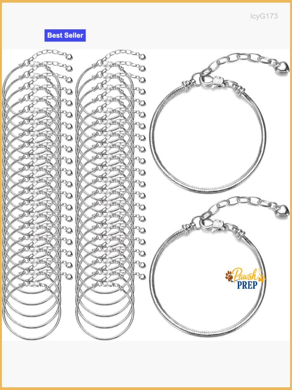 27 Pcs Snake Charm Bracelet Chain Adjustable DIY Jewelry Making